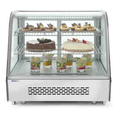 HENDI 120 L Kylmonter rakt framifrån med glasfront