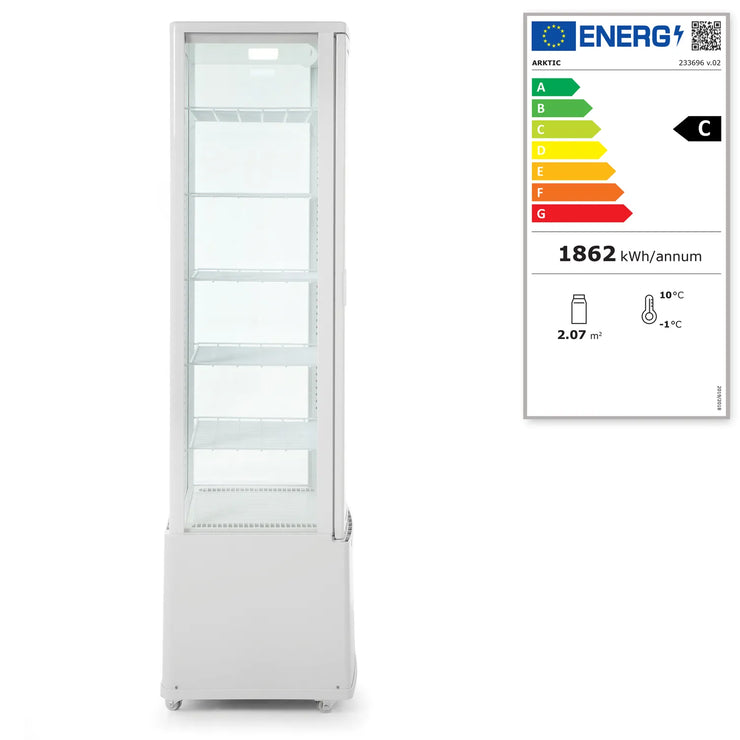 HENDI 270 L Kylmonter med energimärkning