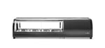 HENDI Sushi Kyldisk 4x GN 1/3 42 L, sedd rakt framifrån mot vit bakgrund