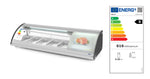 HENDI Sushi Kyldisk 5x GN 1/3 Statisk, vy tagen från sidan mot vit bakgrund