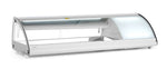 HENDI Sushi Kyldisk 5x GN 1/3 Statisk, vinklad vy som visar produktens djup mot vit bakgrund