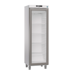 Hoshizaki KG420L L1 DR G E Displaykyl 265 L, sedd rakt framifrån mot vit bakgrund