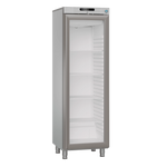 Hoshizaki KG420R L1 DR G E Displaykyl 265 L, sedd rakt framifrån mot vit bakgrund