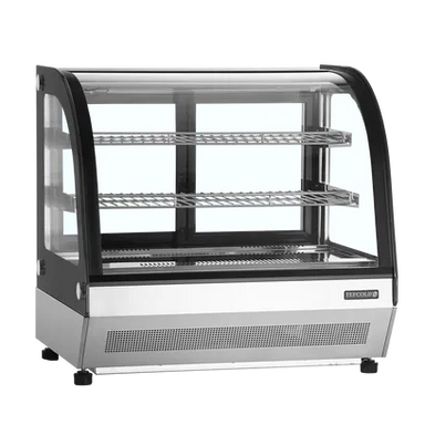 Tefcold LCT750C Kylmonter med tre hyllplan och svart ram.