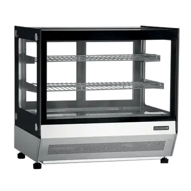 Tefcold LCT750F Kylmonter i svart och rostfritt utförande med glaslucka.