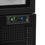 Kontrollpanel och temperaturdisplay på Tefcold NC2500G Displaykyl.