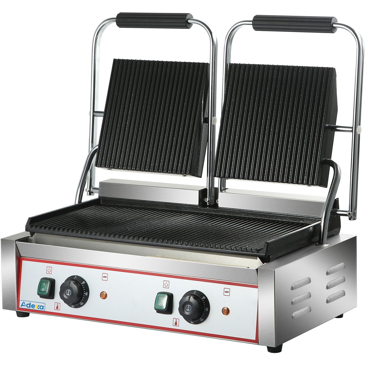 Adexa HEG813/HEG813A/HEG813B Professionell Dubbel Klämgrill 3,6 kW