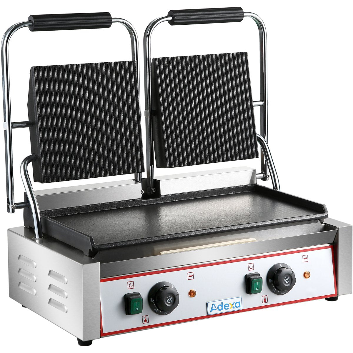 Adexa HEG813/HEG813A/HEG813B Professionell Dubbel Klämgrill 3,6 kW