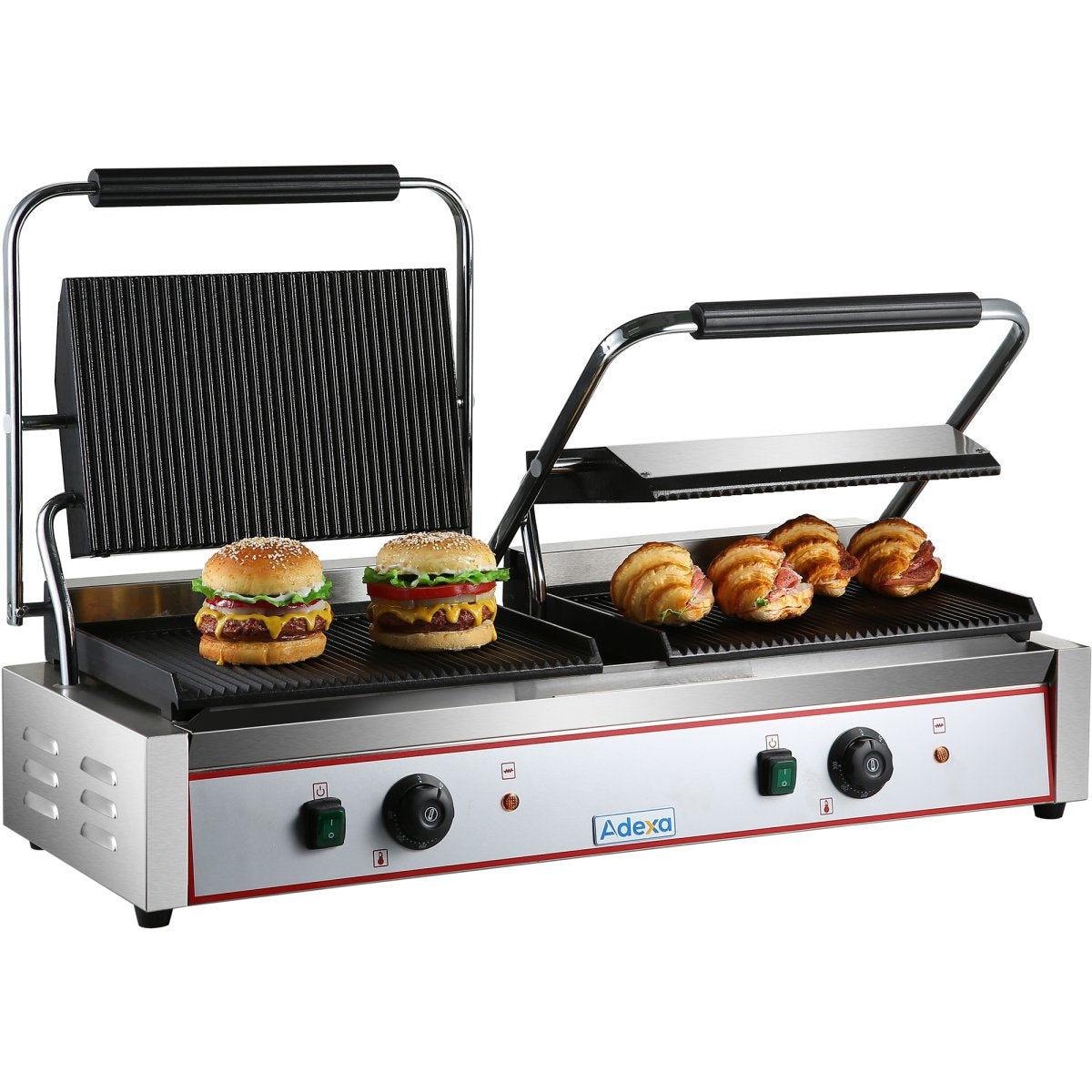 Adexa HEG813E/HEG813EA/HEG813EB Professionell Dubbel XL-Klämgrill