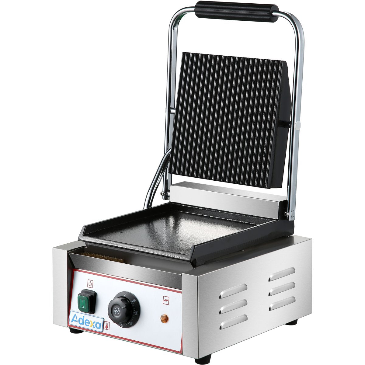 Adexa HEG811/HEG811A/HEG811B Professionell Klämgrill 1800W Gjutjärn