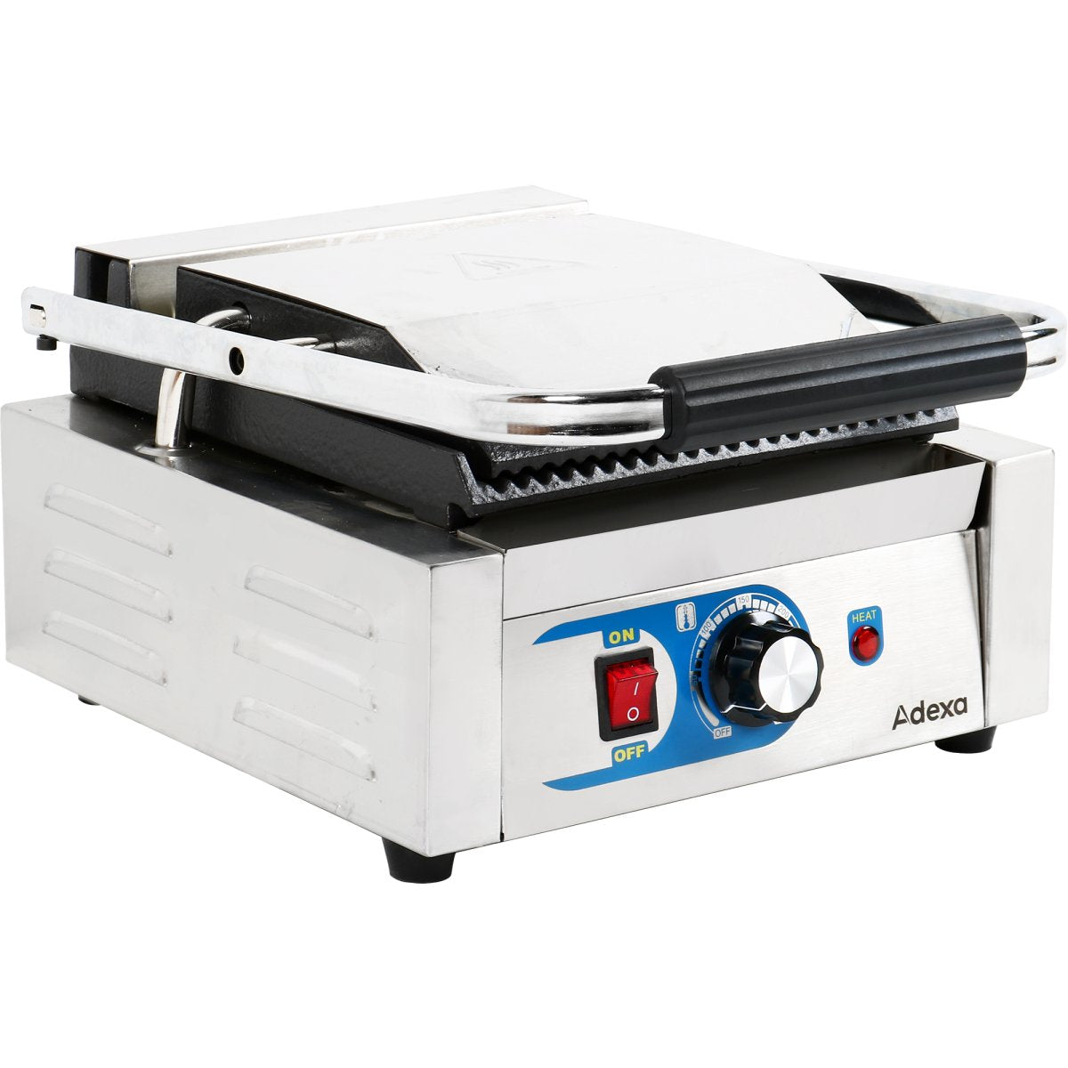 Adexa MLP811/MLP811B Professionell Klämgrill 1800W Gjutjärn