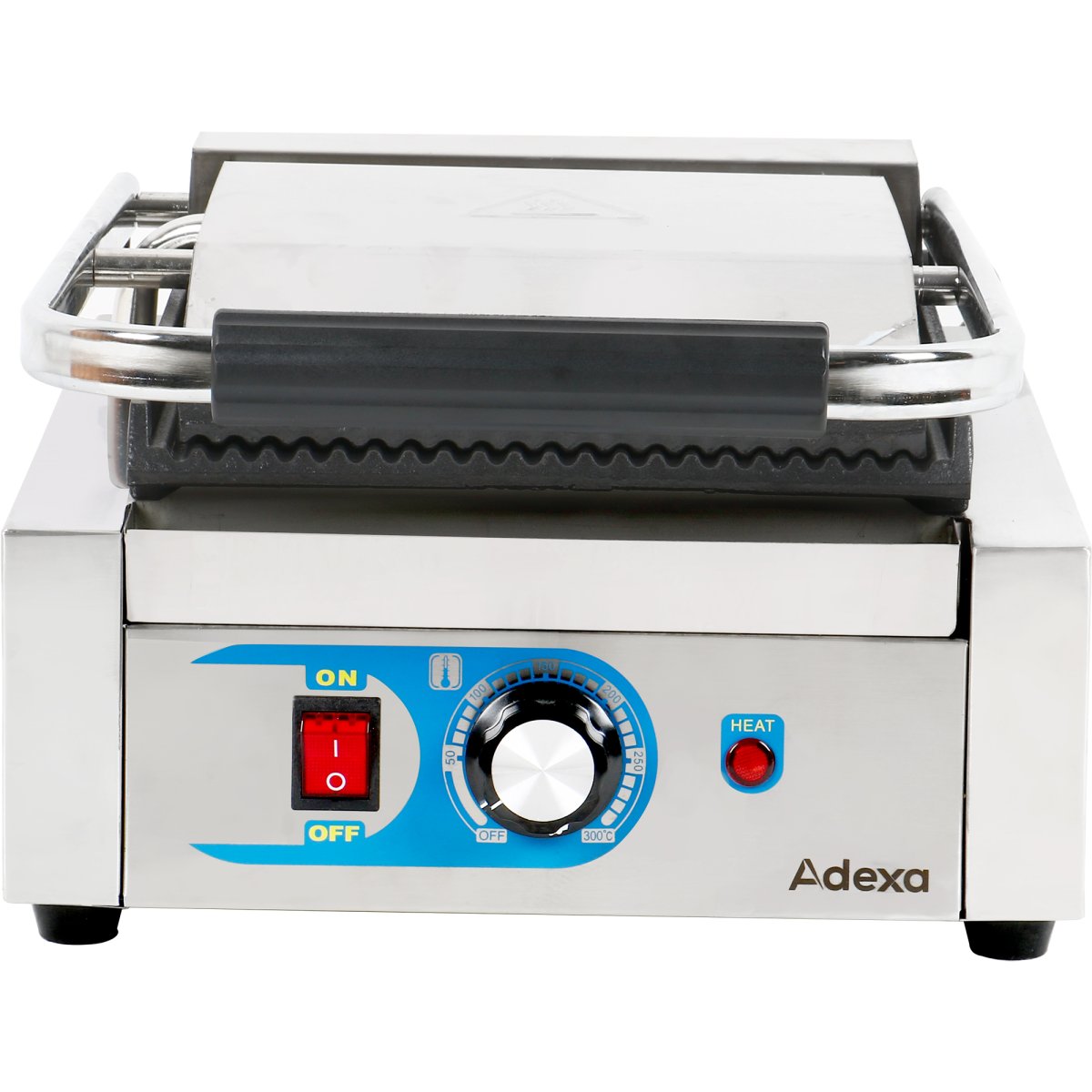 Adexa MLP811/MLP811B Professionell Klämgrill 1800W Gjutjärn