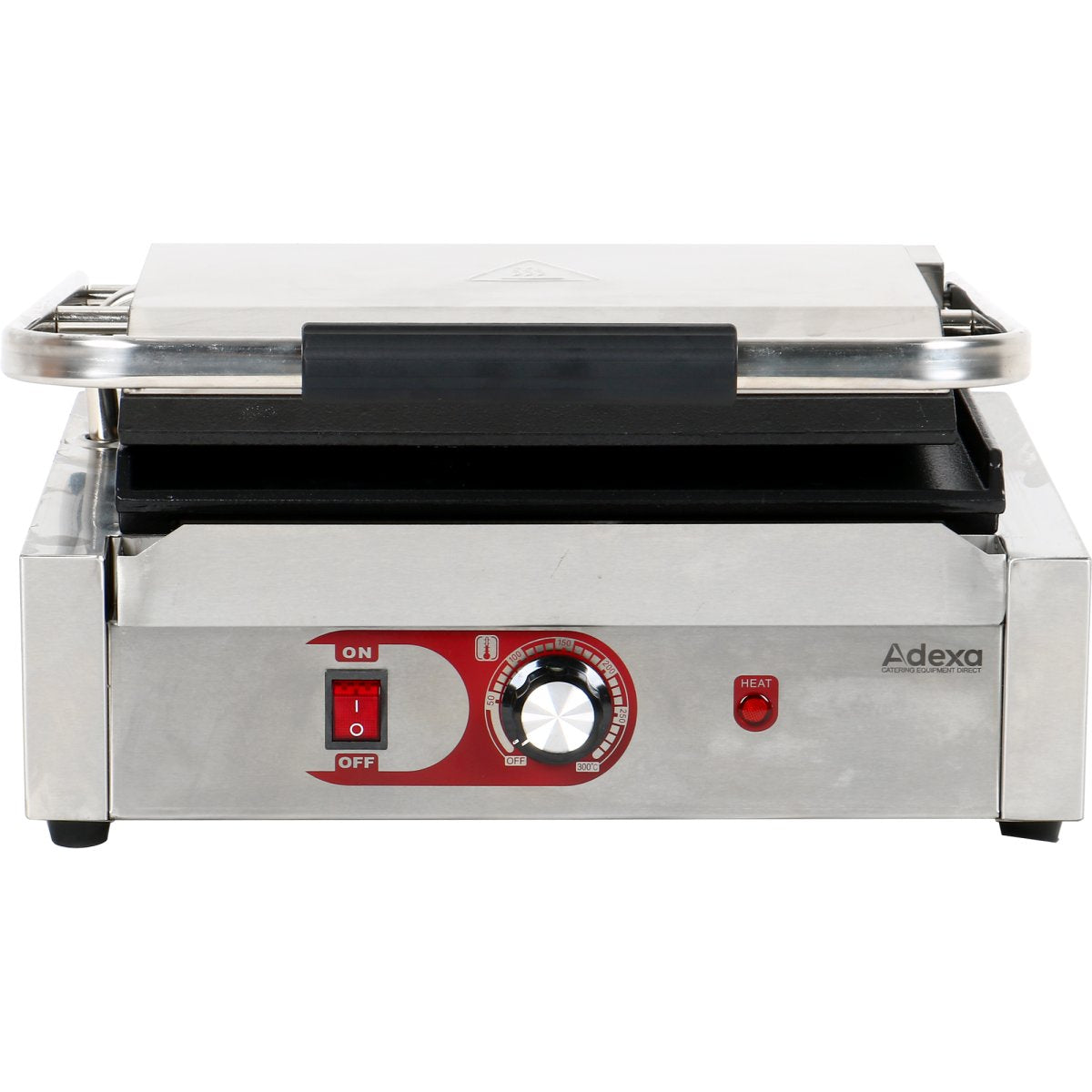 Adexa MLP811EB Professionell Klämgrill Stor Slät