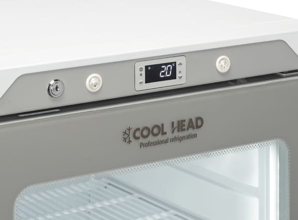 Digital kontrollpanel med temperaturvisning på Cool Head QRG 200