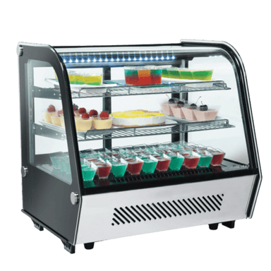 Cool Head RC 120 Kylmonter fylld med desserter och LED-belysning.