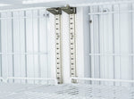 Justerbart hyllsystem inuti Cool Head RFG 750 Displayfrys.