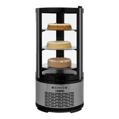 Tårtor i SARO SARINA Kylmonter med roterande hyllor.