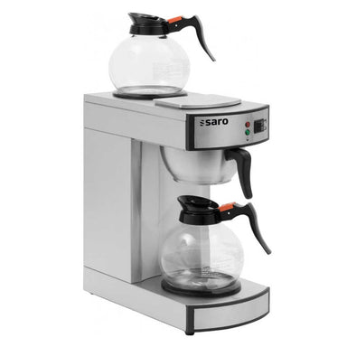 Höger sidovy av SARO SAROMICA K 24 T Kaffebryggare med glaskanna upptill