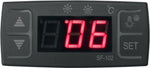 Temperaturdisplay för SARO SC 70 Kylmonter med digital röd LED-skärm.