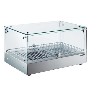 Elegant SARO SHIRA Värmemonter i glas och rostfritt stål med värmegaller.