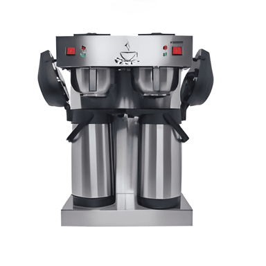 Dubbelbryggare i rostfritt stål – SARO THERMO 48 ECO Kaffebryggare med två termoskannor.