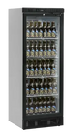 Tefcold SCU1280 Displaykyl fullastad med ölflaskor på hyllorna