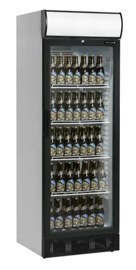 Tefcold SCU1280CP Displaykyl med ölflaskor i flera rader