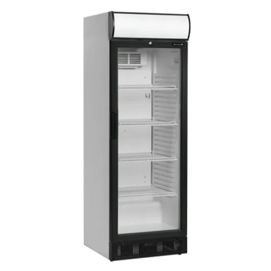 TEFCOLD SCU1280CP Exponeringskyl med tom inredning och vit insida