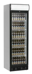 Tefcold SCU1375CP Displaykyl fylld med ölflaskor i glasdörr