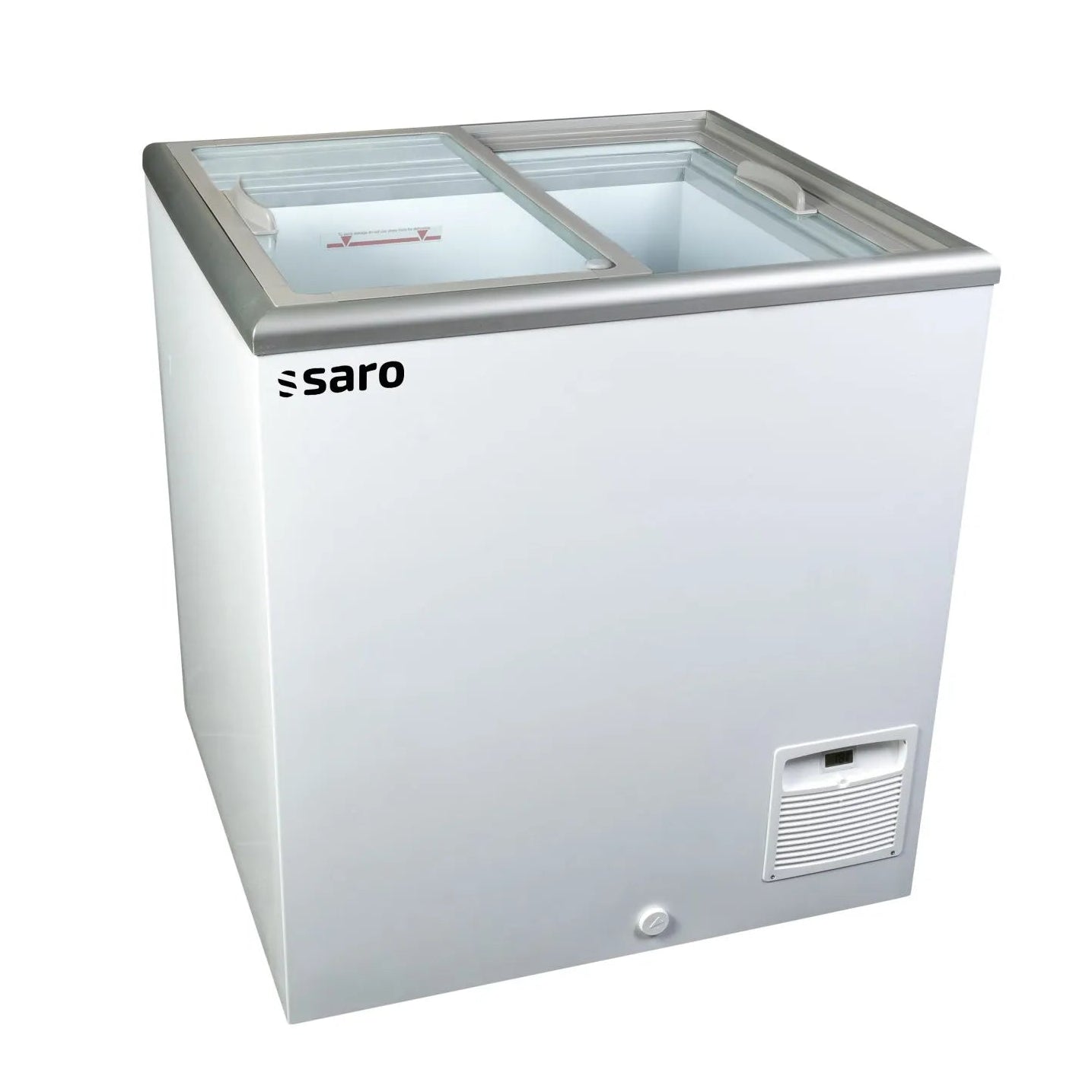 Saro Gastro NOVA 22-2BC100A Frysbox 205 L, sedd rakt framifrån mot vit bakgrund