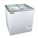 Saro Gastro NOVA 22-2BC100A Frysbox 205 L, sedd rakt framifrån mot vit bakgrund