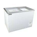 Saro Gastro NOVA 35-2BC100A Frysbox 331 L, sedd från sidan mot vit bakgrund