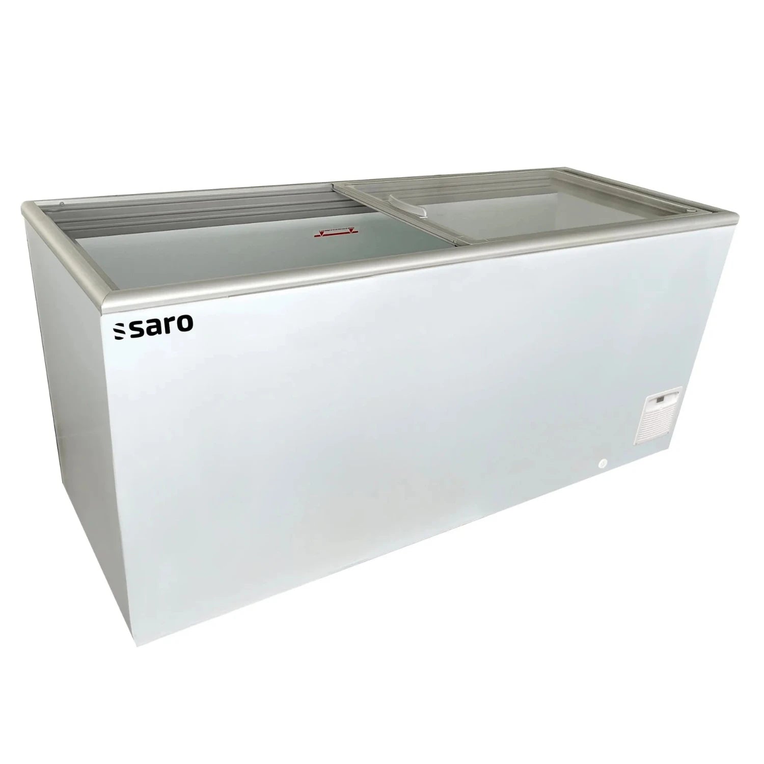 Saro Gastro NOVA 61-2BD120A Frysbox 602 L, sedd rakt framifrån mot vit bakgrund