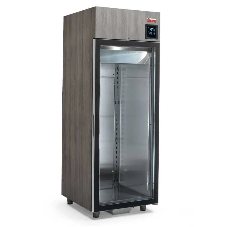 Sirman KAIROS Dry aging-skåp 530 L, sedd från sidan mot vit bakgrund