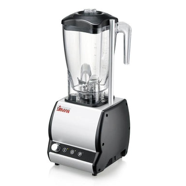 Sirman Orione Q blender med en stor kanna och ljudskyddsstav.