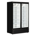 Vit interiör i TEFCOLD Atom Maxi F2DB displayfrys