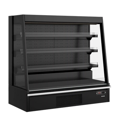 TEFCOLD Galaxy+ GPL14 Black HC väggkyl tom med öppna hyllplan