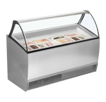 TEFCOLD BERMUDA RV13 Glassfrys 395 L, närbild med fokus på lådor med glass