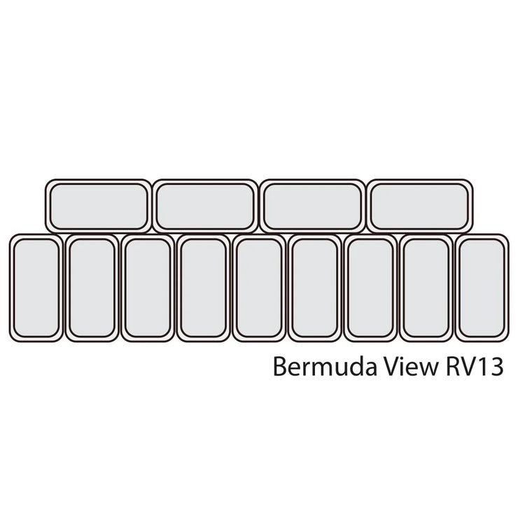 TEFCOLD BERMUDA RV13 Glassdisk 395 L, vinklad produktbild mot vit bakgrund