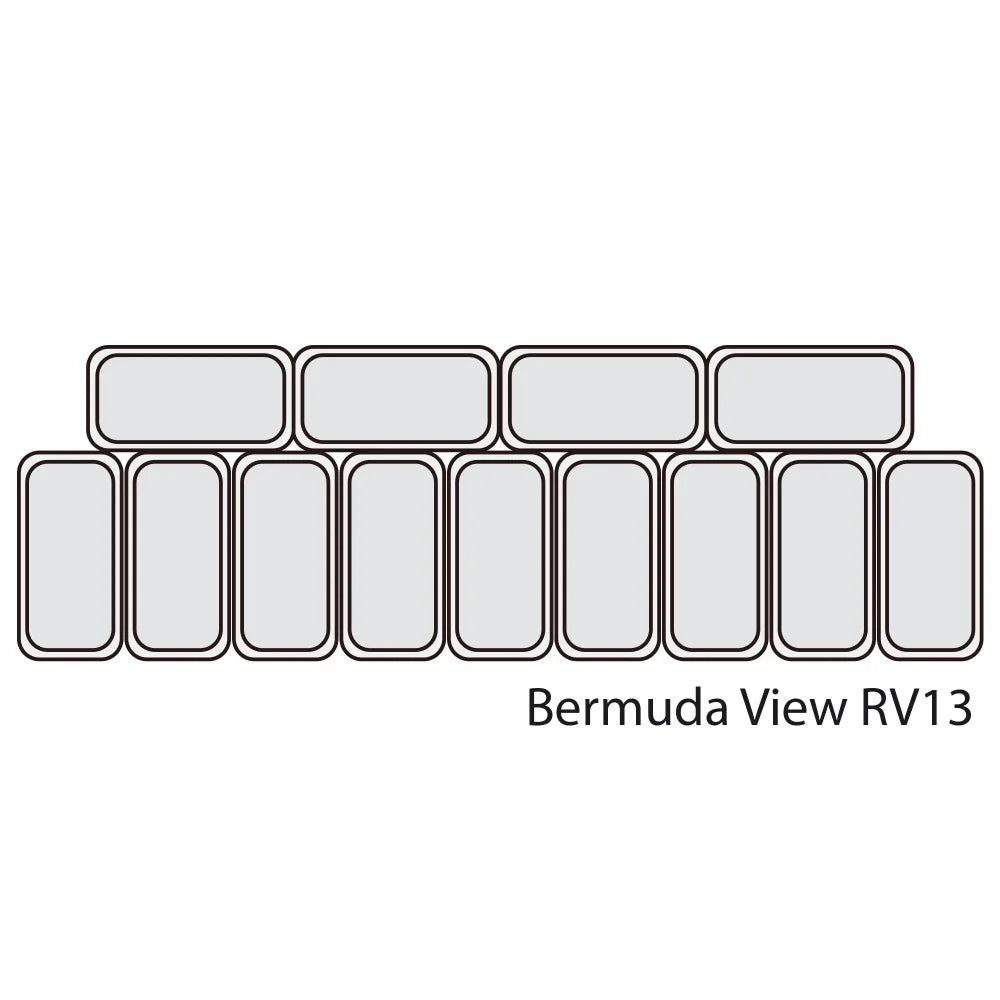 TEFCOLD BERMUDA RV13 Glassfrys 395 L, vinklad produktbild mot vit bakgrund