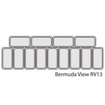TEFCOLD BERMUDA RV13 Glassfrys 395 L, vinklad produktbild mot vit bakgrund