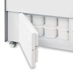 TEFCOLD BERMUDA VIEW RV10 Glassfrys 300 L, närbild på kant eller ram runt dörren
