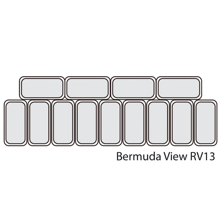 TEFCOLD BERMUDA VIEW RV13 Glassdisk 395 L, vinklad produktbild mot vit bakgrund