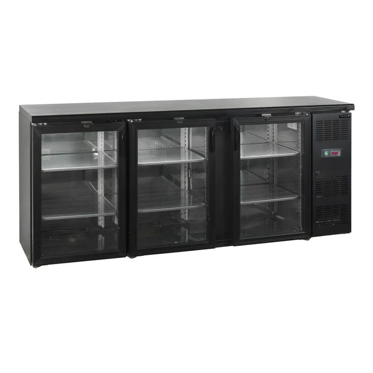 TEFCOLD CBC310G Barkyl 460 L, sedd rakt framifrån mot vit bakgrund