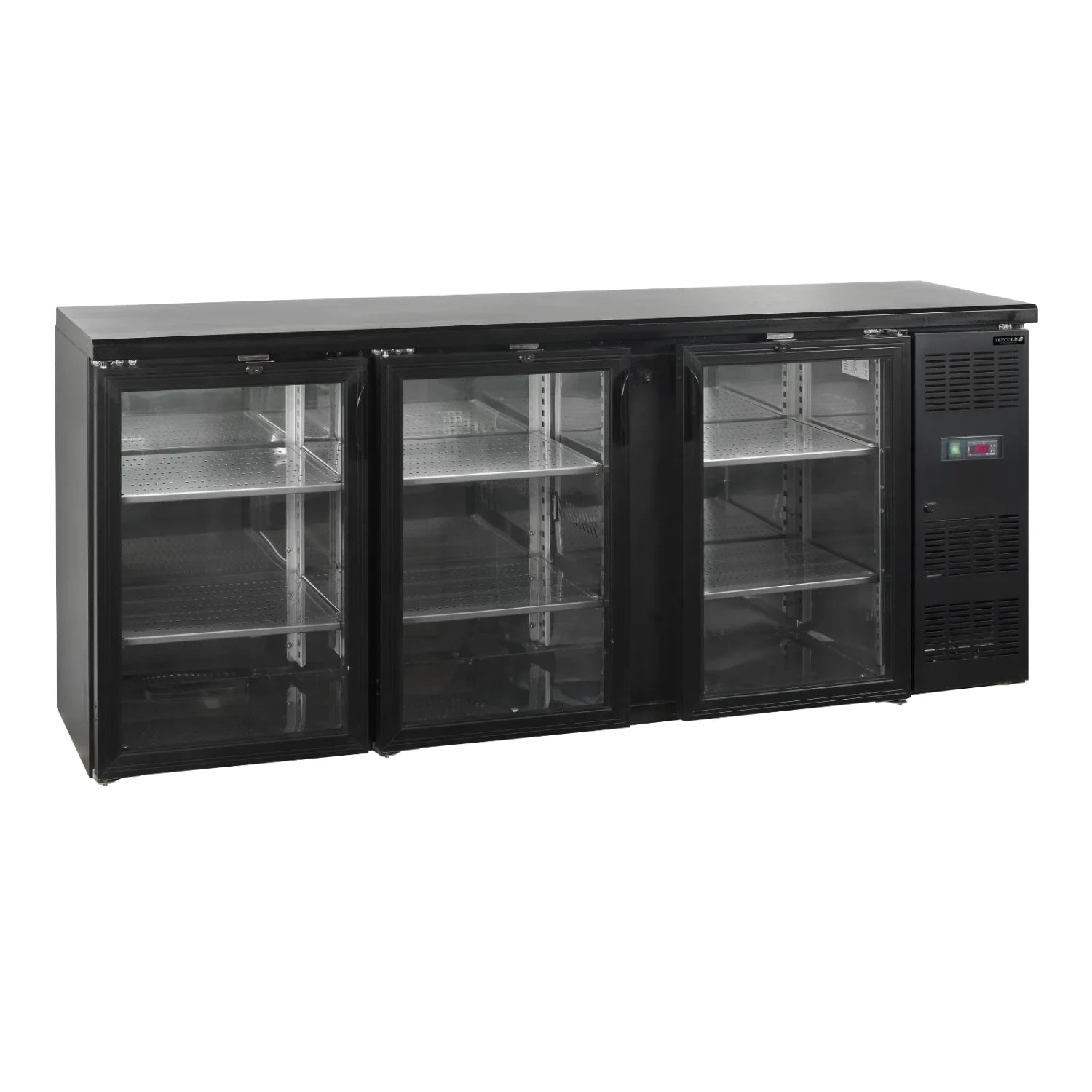 TEFCOLD CBC310G Barkyl 460 L, sedd rakt framifrån mot vit bakgrund