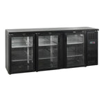 TEFCOLD CBC310G Barkyl 460 L, sedd rakt framifrån mot vit bakgrund