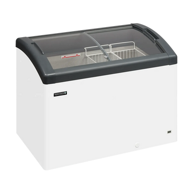 TEFCOLD FOCUS 106 Frysbox 270 L, sedd rakt framifrån mot vit bakgrund