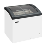 TEFCOLD FOCUS 73 Frysbox 161 L, sedd rakt framifrån mot vit bakgrund