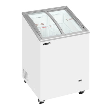 TEFCOLD IC102SCEB Frysbox 100 L, sedd rakt framifrån mot vit bakgrund