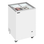 TEFCOLD IC102SC Frysbox 108 L, sedd från sidan mot vit bakgrund